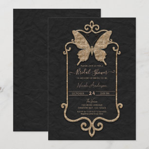 Invitation Casa Mariposa Rose & Papillon Noir Mariage
