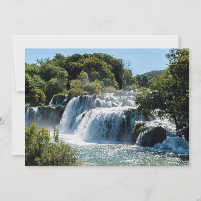 Invitation Cascade dans le Parc national de Krka - Dalmatie,  (Devant)