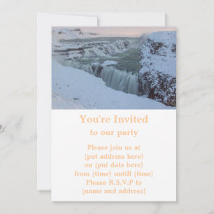 Invitation Cascade de Gullfoss en Islande