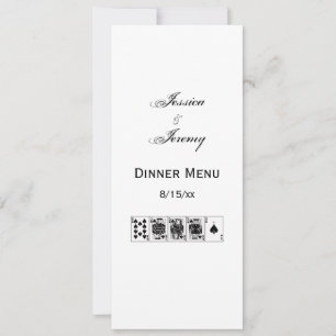 Invitation Casino Night Poker Royal Straight Flush Spades