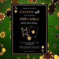 Casino nuit or noir anniversaire