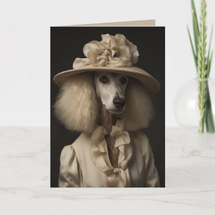 Invitation Casquette à fleur de caniche