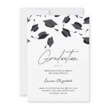 Casquette de diplômé Typographie moderne Fête de f