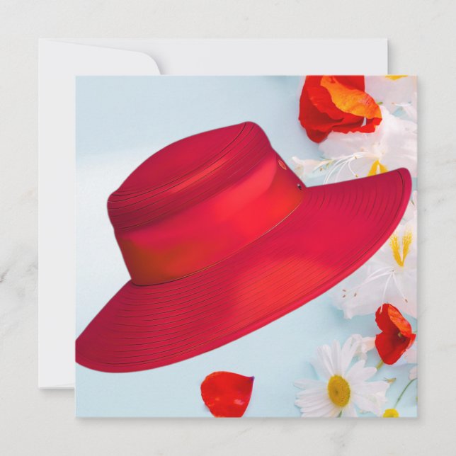 INVITATION CASQUETTE ROUGE (Devant)