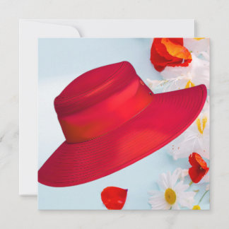 INVITATION CASQUETTE ROUGE