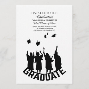Invitation Casquettes à l'invitation de diplômés