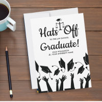Casquettes de l'école de droit de la fin de la fêt