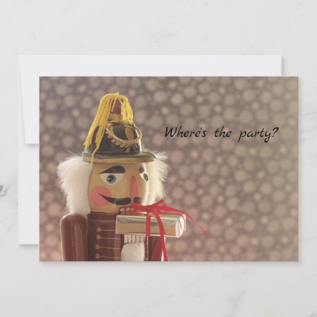 Invitation Casse-noisette avec cadeau argent (Devant)