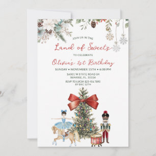 Invitation Casse-Noisette Ballerine du Pays des Friandises 1e