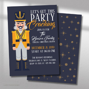 Invitation Casse-Noisette Noël Réveillon Annuel Fête de Fêtes