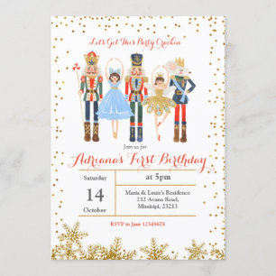 Invitation Casse-noix d'invitation d'anniversaire de