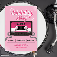 Cassette audio rose