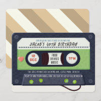Cassette des années 80 Musique Vert Anniversaire