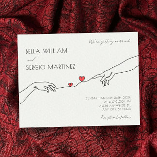 Invitation Casual minimalist wedding 