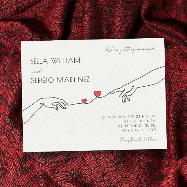 Invitation Casual minimalist wedding  (Créateur téléchargé)