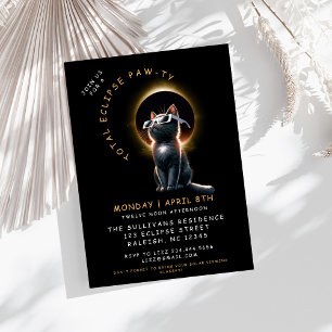 Invitation Cat 2024 Total Solaire Eclipse Viewing Party