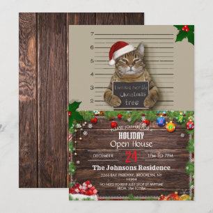 Invitation Cat Christmas