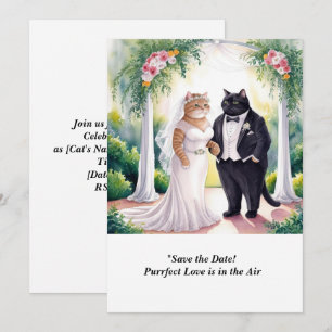 Invitation CAT MARIAGE Enregistrer l'invitation Date