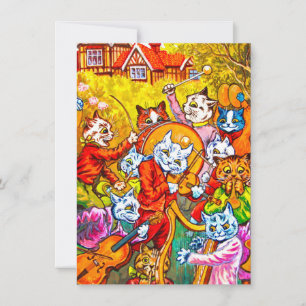 Invitation Cat Musical Band