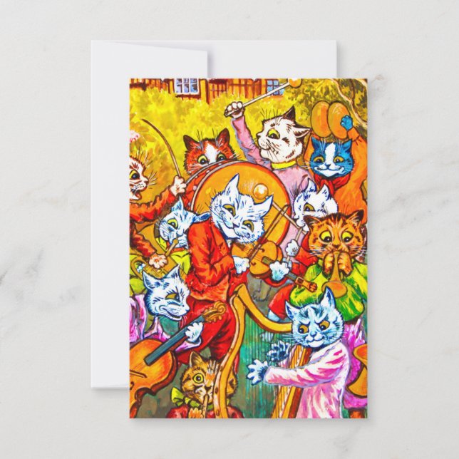 Invitation Cat Musical Band (Devant)