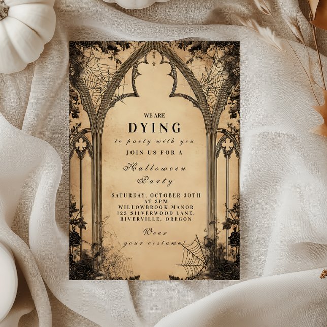 Invitation Cathédrale gothique Arc Halloween (Créateur téléchargé)