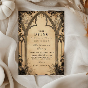 Invitation Cathédrale gothique Arche Halloween