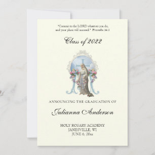 Invitation Catholique Classique Élégant Diplôme Religieux Dan