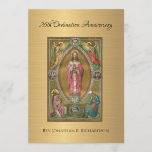 Invitation Catholique Ordination Anniversaire
