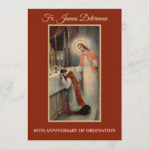 Invitation Catholique Ordination Anniversaire