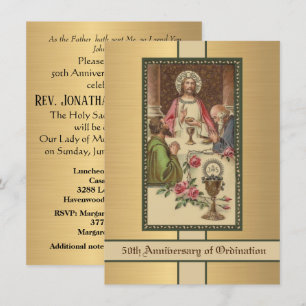 Invitation Catholique Ordination Anniversaire