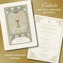 Catholique Vintage Première Communion