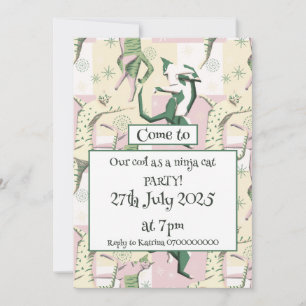 Invitation Cats de Ninja