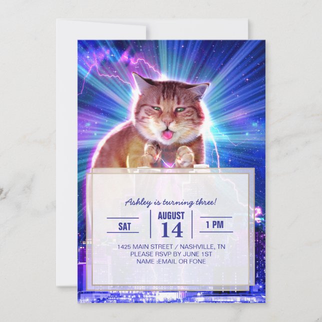 Invitation Catzilla (Devant)