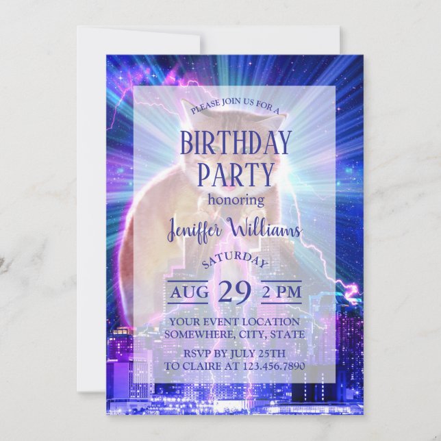 Invitation Catzilla (Devant)