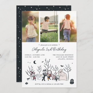 Invitation Cauchemar avant Noël Anniversaire Photo Collage