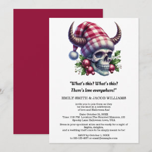 Invitation Cauchemar avant Noël Mariage