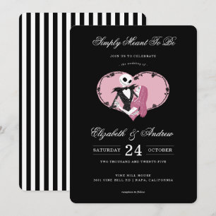 Invitation Cauchemar avant Noël Mariage