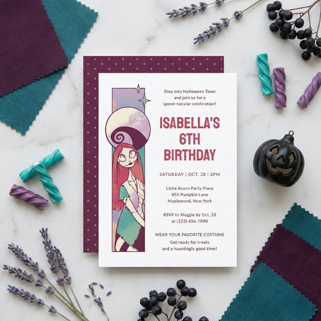 Invitation Cauchemar avant Noël Sally Anniversaire (Créateur téléchargé)