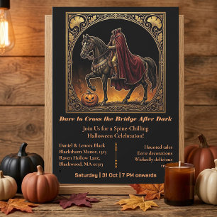 Invitation Cavalier sans tête Sleepy Hollow Osez traverser 