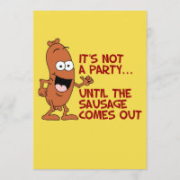 Ce n'est pas une partie jusqu'à l'invitation drôle