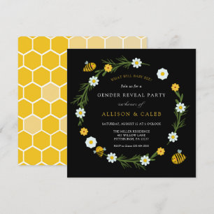 Invitation Ce que le bébé Bee Genre révélera