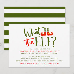 Invitation Ce que le Fête de Noël des elfes invite