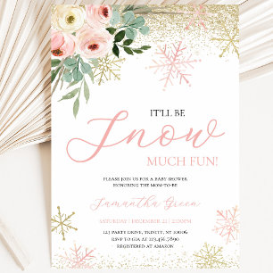 Invitation Ce sera beaucoup de plaisir sous la neige Fille Ba