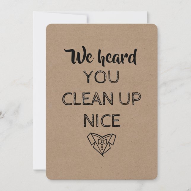 Invitation CÉLÉBRANT | Demande originale et drôle (Devant)