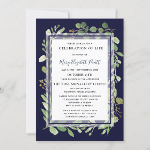 Invitation Célébration botanique d'Eucalyptus d'un Invitat de