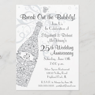 Invitation Célébration Champagne 25 Ans