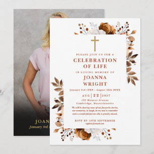 Invitation Célébration chrétienne rustique de la photo de fun