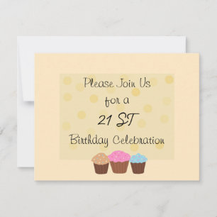 Invitation Célébration d'anniversaire 21 ans