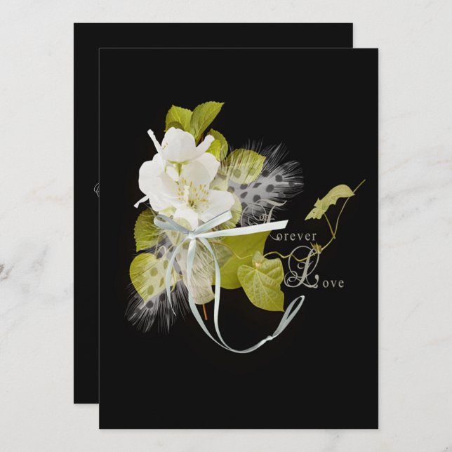 Invitation Célébration d'anniversaire de mariage (Devant / Derrière)