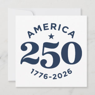 Invitation Célébration de 250 ans de liberté en Amérique Mini